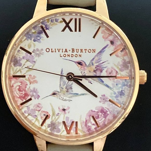 OLIVIA BURTON PAINTERLY PRINTS WATCH WITH 38MM WHITE FLORAL  display picture 2